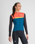 SPORTFUL Cycling winter long sleeve jersey - PISTA THERMAL W - blue/black/orange
