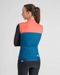 SPORTFUL Cycling winter long sleeve jersey - PISTA THERMAL W - blue/black/orange