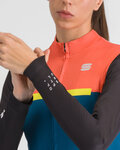 SPORTFUL Cycling winter long sleeve jersey - PISTA THERMAL W - blue/black/orange