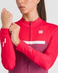 SPORTFUL Cycling winter long sleeve jersey - PISTA THERMAL W - pink