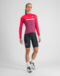 SPORTFUL Cycling winter long sleeve jersey - PISTA THERMAL W - pink
