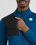 SPORTFUL Cycling thermal jacket - GIARA SOFTSHELL - blue