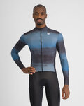 SPORTFUL Cycling winter long sleeve jersey - FLOW SUPERGIARA THERMAL - blue
