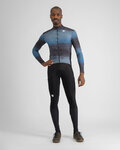 SPORTFUL Cycling winter long sleeve jersey - FLOW SUPERGIARA THERMAL - blue