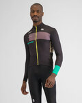 SPORTFUL Cycling winter long sleeve jersey - BREAKOUT SUPERGIARA THERMAL - black/green