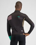 SPORTFUL Cycling winter long sleeve jersey - BREAKOUT SUPERGIARA THERMAL - black/green