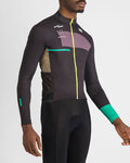 SPORTFUL Cycling winter long sleeve jersey - BREAKOUT SUPERGIARA THERMAL - black/green