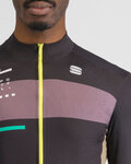 SPORTFUL Cycling winter long sleeve jersey - BREAKOUT SUPERGIARA THERMAL - black/green