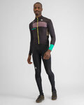 SPORTFUL Cycling winter long sleeve jersey - BREAKOUT SUPERGIARA THERMAL - black/green