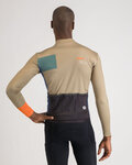 SPORTFUL Cycling winter long sleeve jersey - BREAKOUT SUPERGIARA THERMAL - green/blue/orange
