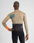 SPORTFUL Cycling winter long sleeve jersey - BREAKOUT SUPERGIARA THERMAL - green/blue/orange