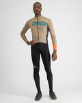SPORTFUL Cycling winter long sleeve jersey - BREAKOUT SUPERGIARA THERMAL - green/blue/orange