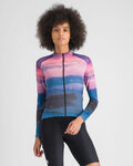 SPORTFUL Cycling winter long sleeve jersey - FLOW SUPERGIARA THERMAL W - blue/pink