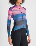 SPORTFUL Cycling winter long sleeve jersey - FLOW SUPERGIARA THERMAL W - blue/pink