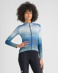 SPORTFUL Cycling winter long sleeve jersey - FLOW SUPERGIARA THERMAL W - blue