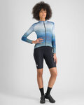 SPORTFUL Cycling winter long sleeve jersey - FLOW SUPERGIARA THERMAL W - blue