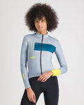 SPORTFUL Cycling winter long sleeve jersey - BREAKOUT SUPERGIARA THERMAL W - grey/blue