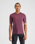 SPORTFUL Cycling short sleeve t-shirt - SUPERGIARA - bordeaux