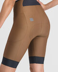 SPORTFUL Cycling bib shorts - GIARA 2 W - brown