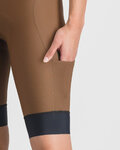 SPORTFUL Cycling bib shorts - GIARA 2 W - brown