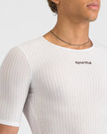 SPORTFUL Cycling short sleeve t-shirt - PRO BASELAYER - white