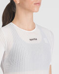 SPORTFUL Cycling short sleeve t-shirt - PRO BASELAYER W - white