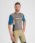 SPORTFUL Cycling short sleeve jersey - SUPERGIARA LOGO - blue/grey