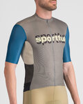 SPORTFUL Cycling short sleeve jersey - SUPERGIARA LOGO - blue/grey