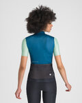 SPORTFUL Cycling short sleeve jersey - SUPERGIARA LOGO W - blue/green
