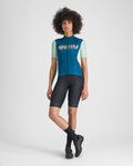 SPORTFUL Cycling short sleeve jersey - SUPERGIARA LOGO W - blue/green