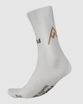SPORTFUL Cyclingclassic socks - RIDE DOLOMITES - white/yellow