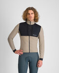 SPORTFUL Cycling thermal jacket - SUPERGIARA 2 - beige/black
