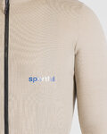 SPORTFUL Cycling winter long sleeve jersey - SUPERGIARA WOOL - beige