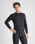 SPORTFUL Cycling winter long sleeve jersey - CLASSIC THERMAL - black