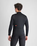 SPORTFUL Cycling winter long sleeve jersey - CLASSIC THERMAL - black