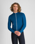 SPORTFUL Cycling winter long sleeve jersey - CLASSIC THERMAL - blue