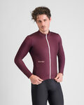 SPORTFUL Cycling winter long sleeve jersey - CLASSIC THERMAL - bordeaux