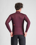 SPORTFUL Cycling winter long sleeve jersey - CLASSIC THERMAL - bordeaux
