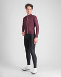 SPORTFUL Cycling winter long sleeve jersey - CLASSIC THERMAL - bordeaux