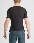 SPORTFUL Cycling short sleeve t-shirt - WINTER LAYER - black
