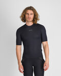 SPORTFUL Cycling short sleeve t-shirt - MERINO LAYER - black