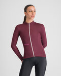 SPORTFUL Cycling winter long sleeve jersey - CLASSIC THERMAL - bordeaux