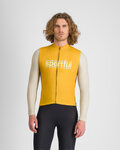 SPORTFUL Cycling winter long sleeve jersey - SUPERGIARA LOGO THERMAL - yellow