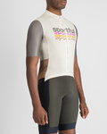 SPORTFUL Cycling short sleeve jersey - SUPERGIARA 2 - ivory/grey