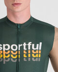 SPORTFUL Cycling short sleeve jersey - SUPERGIARA 2 - green/gold