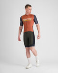 SPORTFUL Cycling short sleeve jersey - SUPERGIARA 2 - orange/blue