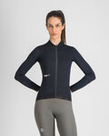 SPORTFUL Cycling summer long sleeve jersey - SRK - black