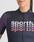 SPORTFUL Cycling short sleeve jersey - SUPERGIARA LOGO 2 - blue/purple