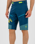 KARPOS Cycling shorts without bib - RAPID BAGGY - blue/green