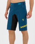 KARPOS Cycling shorts without bib - BALLISTIC EVO - blue/green